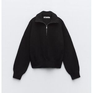 Zara Knit Zip Sweater